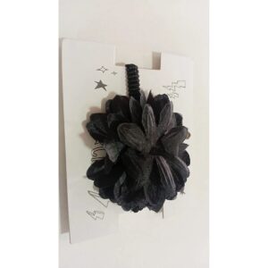 Gomitas Negra Con Flor Negra