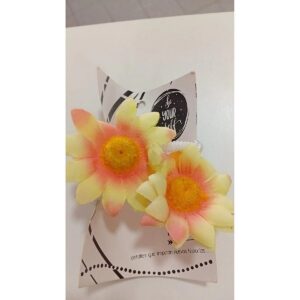 Gomitas Blanca Doble Flor Amarilla