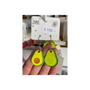 Aritos Acrilico Panda Corazon Palta Etc