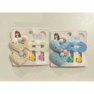 Set Gomtas Corazon Tictac Broche