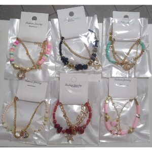 Pulsera 1900dorado Y Plateada