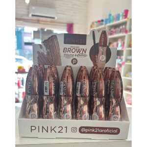 mascara de pestañas marron pink21