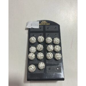 Aro Bola Blanca Strass