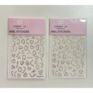 DEco sticker metal uñas cherimoya