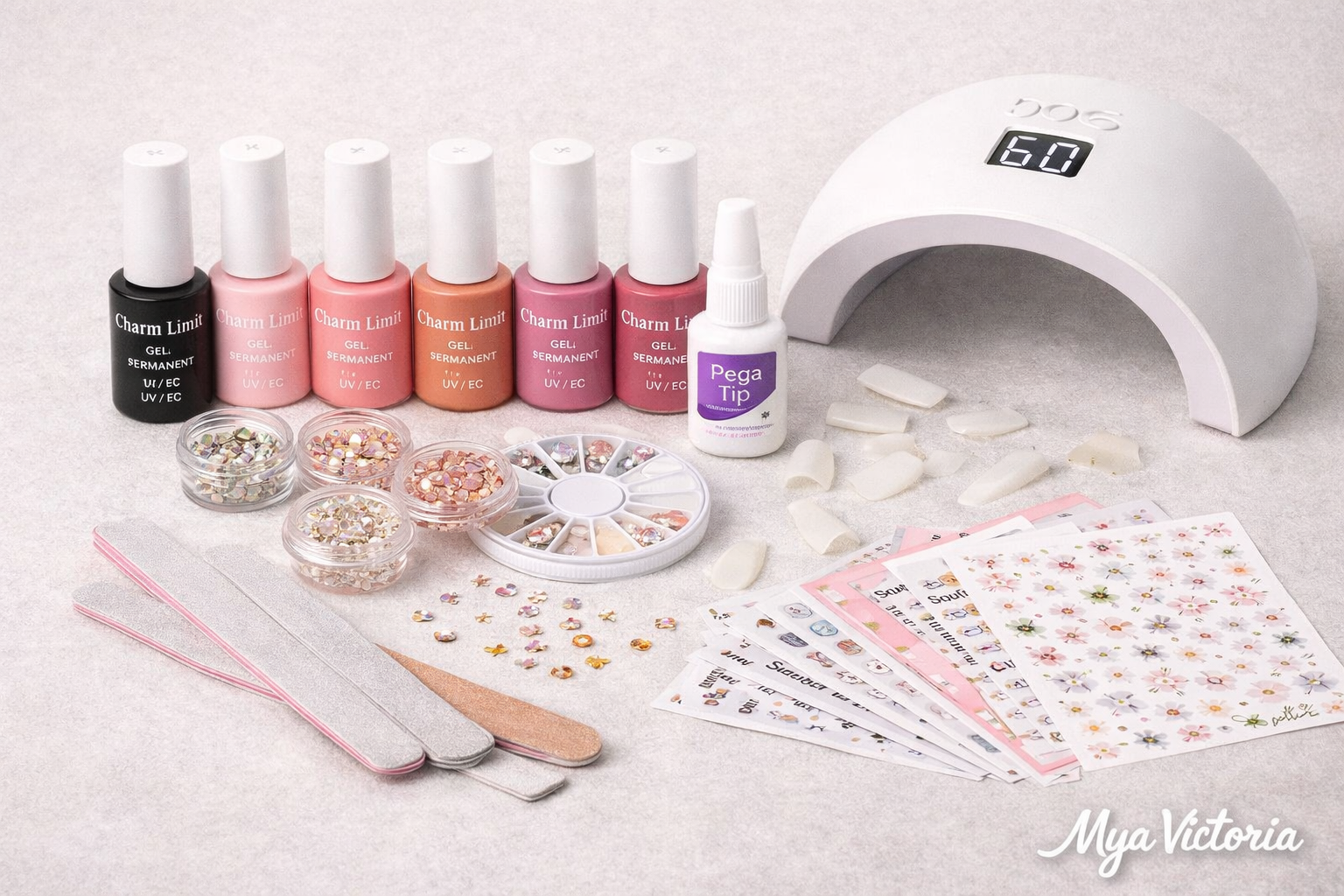 Insumos de uñas y esmaltes en Mya Victoria