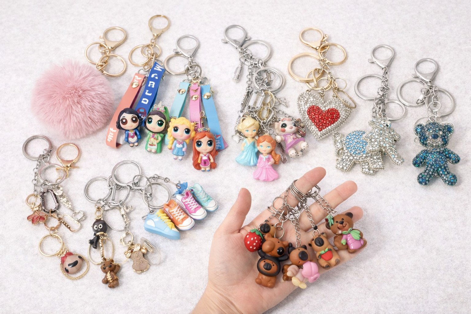 Llaveros decorativos y con strass en Mya Victoria