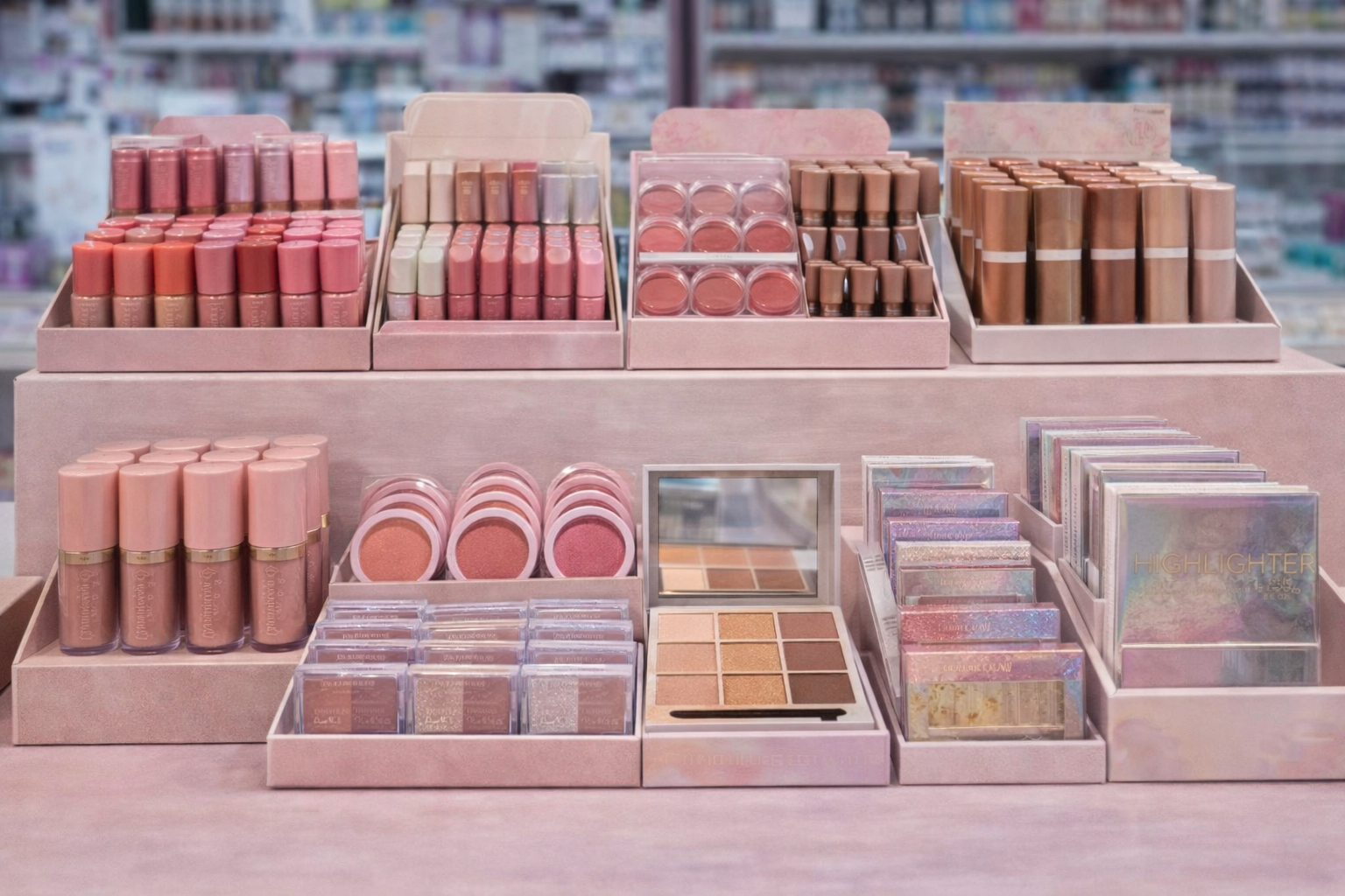 Rubor, contorno e iluminador en Mya Victoria