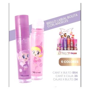 Brillo labial bolita - 4 angeles