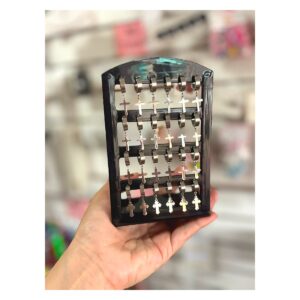 Aros acero con cruz unisex